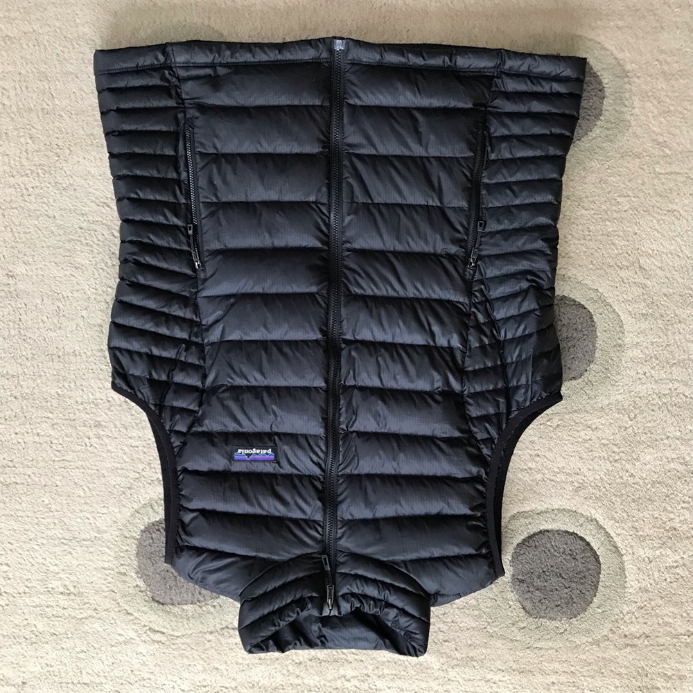 Patagonia Down Sweater Vest Womens Large Black